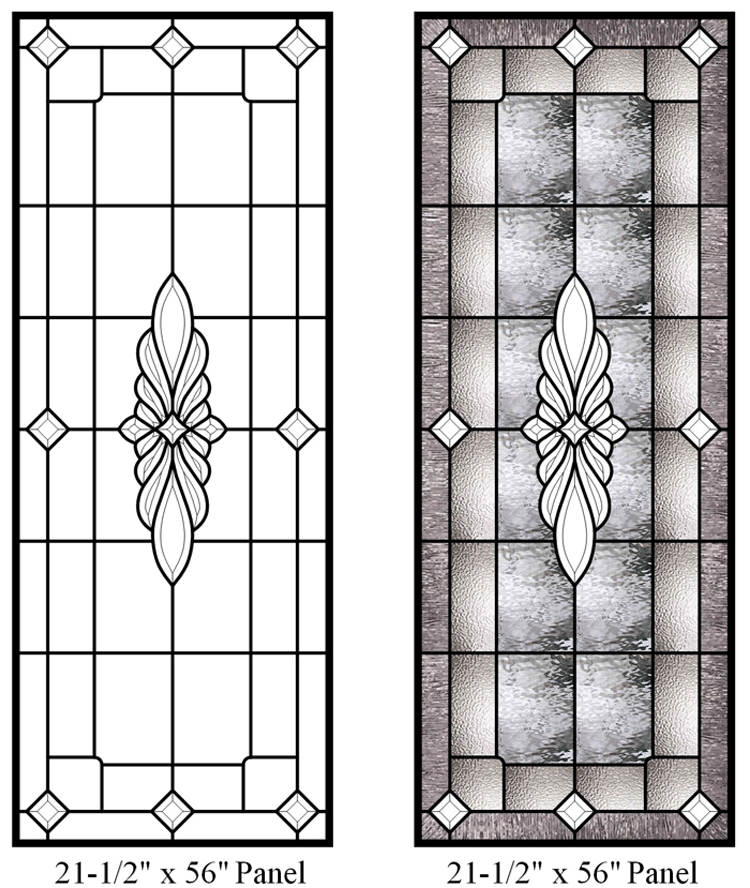 Clear to Texture Door Panel