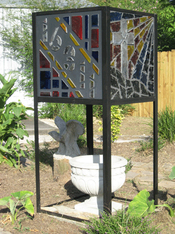 Yard Art - Faceted Glass 2